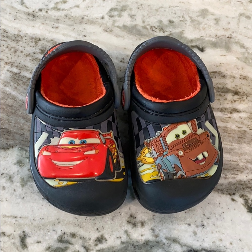 EUC Cars Toddler Crocs, size 6 / 7